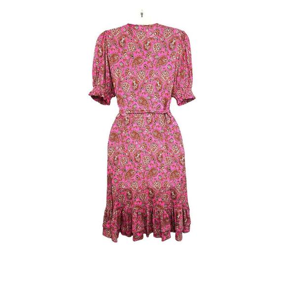 Boden Opulent Pome Ruffle Wrap Jersey Mini Dress Size 2 NWT - Picture 5 of 16